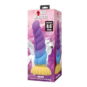 DILDO POWER MONSTERS UNICORN TRICOLOR COM VENTOSA | 22 CM - Image 3