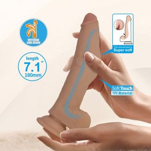 DILDO REALISTA FLEXÍVEL ELLCUMENT | 18 CM Ø 4.5 CM - Image 8