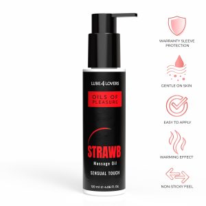 PLEASURE FRAGOLA 120 ML OLIO DA MASSAGGIO - Image 1