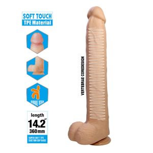 DILDO REALISTA FLEXÍVEL COM VENTOSA DANY | 36 CM - Image 6