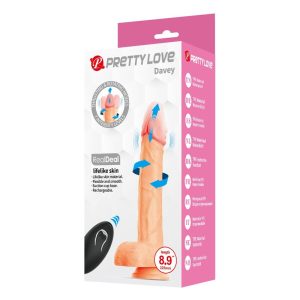 VIBRADOR REALISTA COM ROTAÇÃO E COMANDO DAVEY | 22.5 CM - Image 9