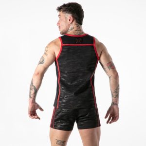 CAMISOLA SEM MANGAS FULL MILITARY (VERMELHO) | S - Image 4