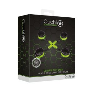 ALGEMAS PARA PULSOS E TORNOZELOS COM HOGTIE GLOW IN THE DARK OUCH! - Image 1