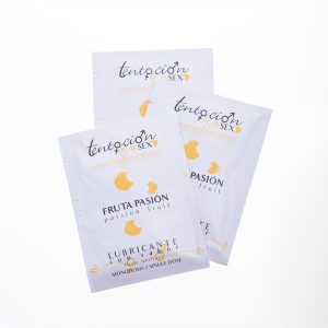 20 MONODOSES DE LUBRIFICANTE COM SABOR A MARACUJÁ 5ML TENTACIÓN PLAY SEX - Image 1