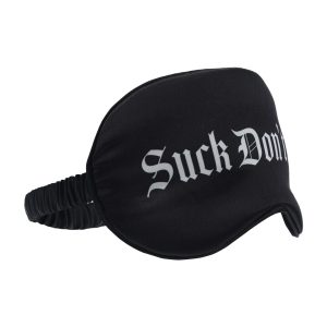 VENDA SUCK DON'T BITE PRINTED SATIN PRETA OUCH! - Image 1