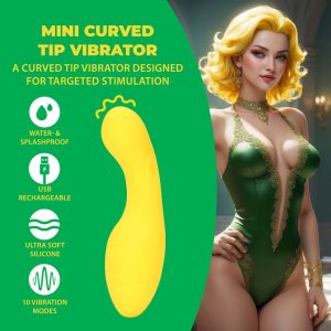 MINI VIBRADOR CURVED TIP FLIRTY BANANA LOVELINE - Image 5