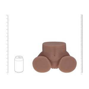 BODYFORMS - KAYA BLOOM - DUAL ENTRY VIBRATING MASTURBATOR - 2,4 KG / 5.4 LBS - BROWN - Image 5
