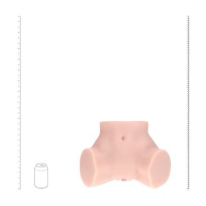 BODYFORMS - BREE KNOX - DUAL ENTRY VIBRATING MASTURBATOR - 4,2 KG / 9.3 LBS - FLESH - Image 5