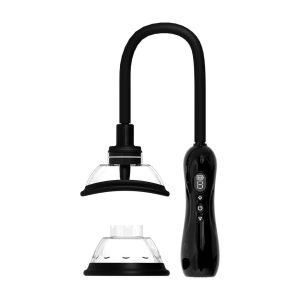AUTOMATIC VAGINA AND BREAST PUMP WITH ROTATING AND VIBRATING TONGUE - BLACK - Image 4