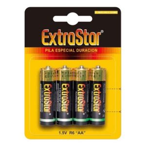 4 PILHAS AA EXTRASTAR - Image 1