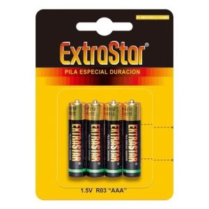 4 PILHAS AAA EXTRASTAR - Image 1