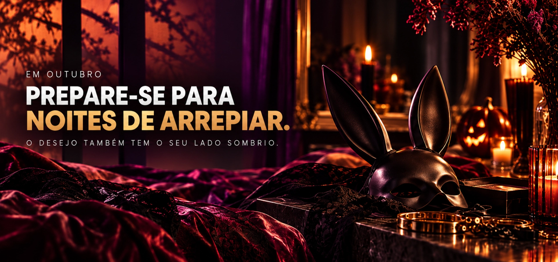 BANNER FLAME LOVE SHOP HALLOWEEN SEX SHOP BRINQUEDOS VIBRADOR POTENCIADOR